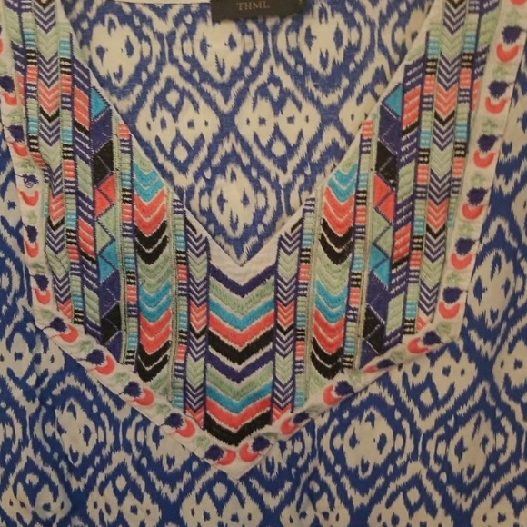 THML Embroidered cap sleeve blouse - Picture 2 of 3